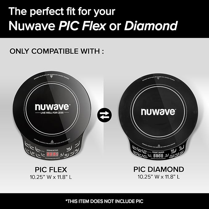 Nuwave PIC Flex &amp Diamond Carry Case Sold by Original Manufacturer Durable Water-Resistant Only Compatible with PIC Flex Models 30501 30502 30532 30537 &amp 30527 or PIC Diamond Model 305