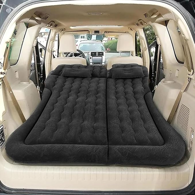 Car Air Mattress for Subaru Outback V 2014 2015 2016 2017 2018 2019 Car Mattress Inflatable Bed Portable Foldable with Pillow Camping Travel Car AccessoriesBlack
