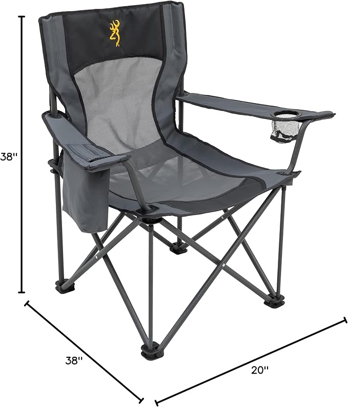 Browning Camping Kodiak Chair - Charcoal/Gray