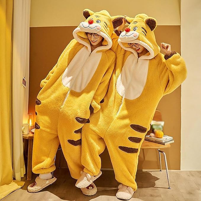 Warm one-piece blanket pajamas in autumn and winter cute shark capybara robe hooded coral velvet padded velvet home clothes.