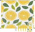 Waterproof Sandproof Beach Blanket 59''×68'' Lemon Slices Polyester Outdoor Picnic Blanket with 4 Stakes &amp Storage Bag for BeachCampingVacation Melon Yellow