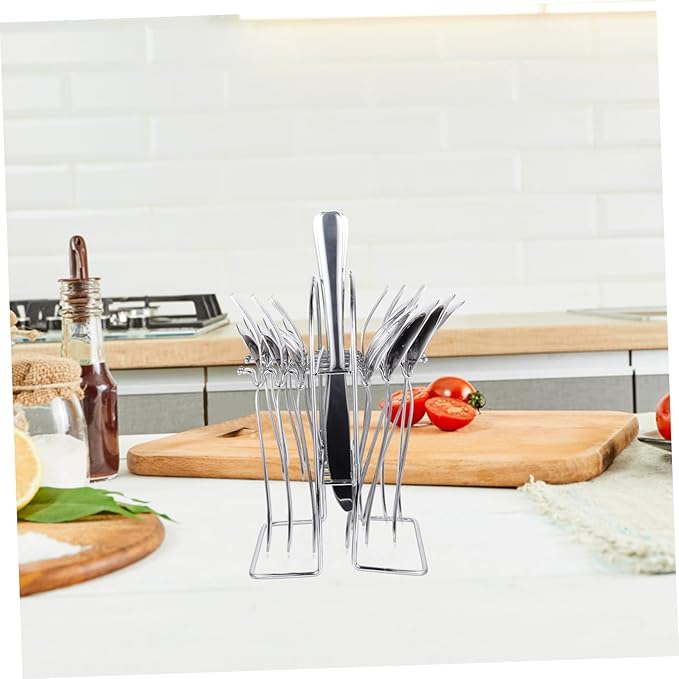 HEALLILY 1 Set Stainless Steel Tableware Modern Cutlery for Home Outdoor Travel Dining Lightweight Dishwasher Safe Elegant Mirror Finish present for Friends and Family