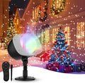 Christmas Snowfall Projector Lights Holiday Projector Lights Waterproof Snow Flurries Landscape Spotlight with Remote for Xmas Party Wedding Home Decor