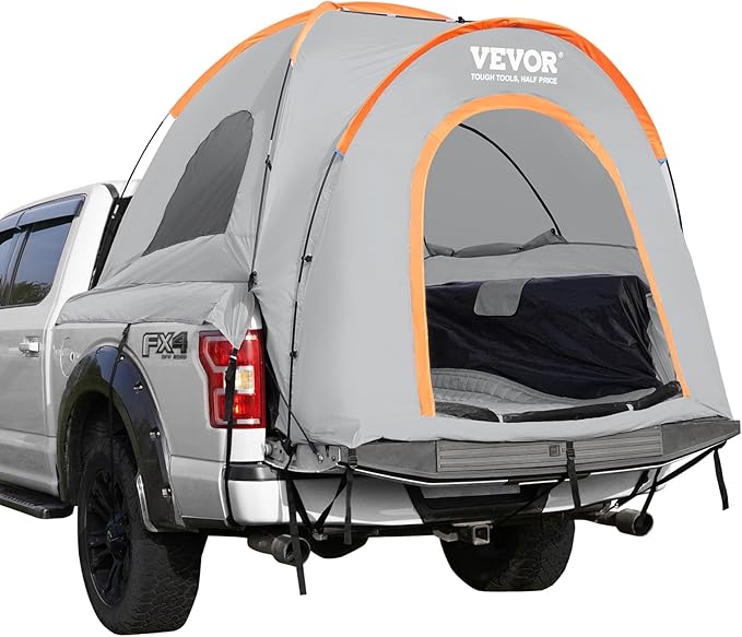 VEVOR SUV and Pickup Truck Camping Tents Waterproof Double Layer Design with Carry Bag Accommodates 2-9 Persons for Outdoor Activities