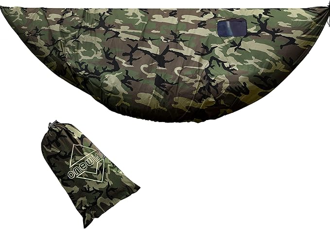 Onewind Premium Hammock Wind Sock Hammock end Wind Block Lightweight and Wind-Resistant Underquilt Protector for Winter and Cold Weather Protection Backpacking Camouflage