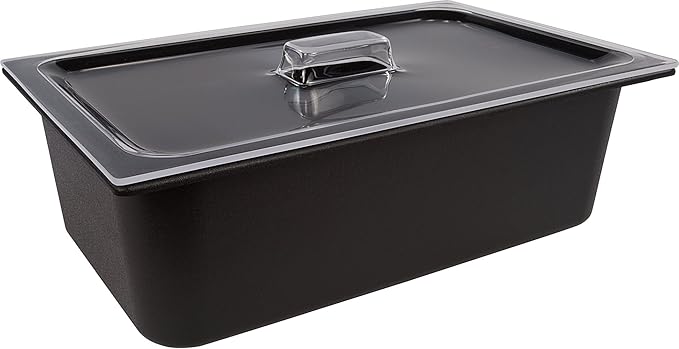 Carlisle FoodService Products CM110003 Coldmaster Plastic Standard Full-Size Food Pan 15 qt. Capacity 20.68 x 12.72 x 6.40 Black