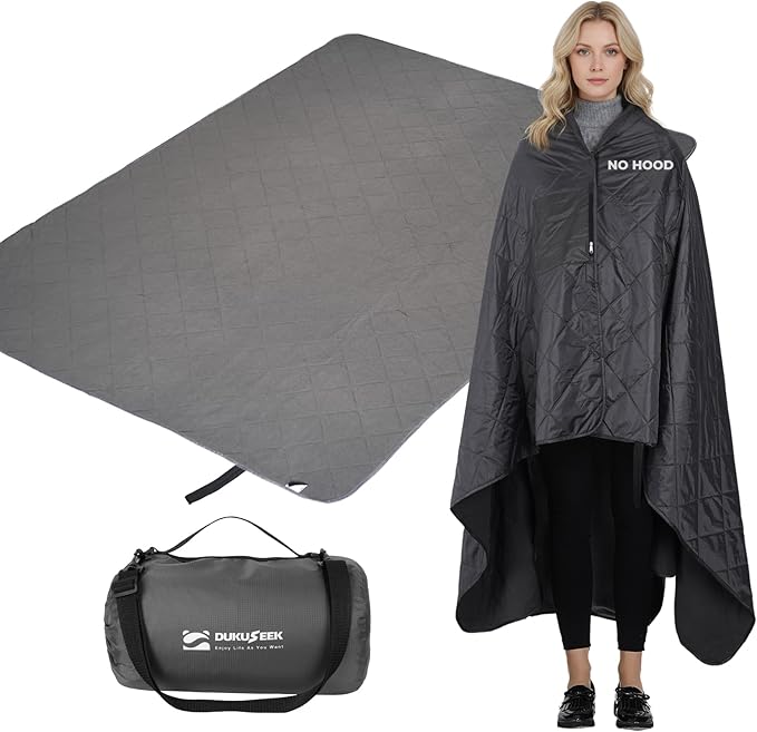 Large Waterproof Stadium Blanket Soft Warm Fleece Camping Blanket Windproof for Cold Weather 79x 59 Triple Layers for Outdoor Sports Concerts Car Dog