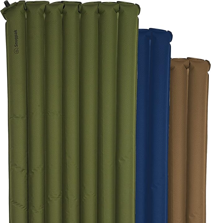 Snugpak Basecamp Ops Air Mat with Built in Foot Pump and Non-Slip Bottom