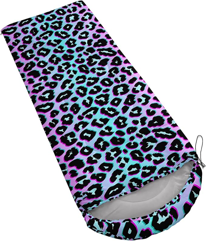 AILONEN Cartoon Camping Sleeping Bag for Boys Girls AdultsLightweight &amp Waterproof3 Season Warm &amp Cold WeatherPortablePrinted Sleeping BagTravelingCampingHiking