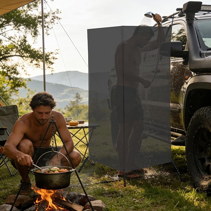 Mobile Privacy Tent - Portable Changing Room for Cars Outdoor Dressing Tent Quick Setup Privacy Shelter for Camping Beach Trips Bathroom Use Trailer Pontoon Car Truck Outdoor Adventures