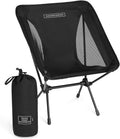 TSE LC100 Compact Camping Chair 2lbs Super Lightweight Outdoor Folding Chair. Portable for Hiking Beach Festivals Urban Use or Garden Relaxation