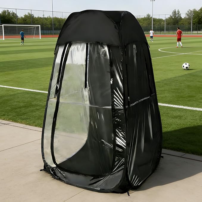 Pop Up Sports Tent Instant Shelter with Ultra Visibility for Wind Rain and Cold Weather Lightweight Portable Pop Up Tent for Outdoor Activities Sports Events Camping and Hiking