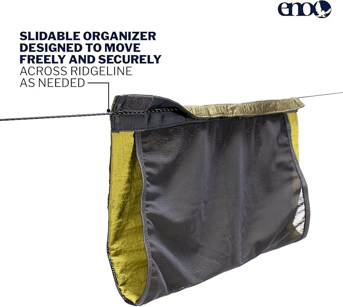 ENO Talon Hammock Organizer - Hanging Organizer for Camping &amp Backpacking Hammocks - Organizer Bag for Water Bottles Travel Essentials and Hiking Essentials