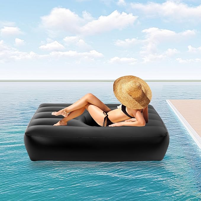 BBL Bed After Surgery for Sleeping Brazilian Butt Lift Recovery Pillow with Hole Inflatable Pool Float Floatie Large Blow Up Summer Beach Swimming Floaty Party Toys for Kids Adults