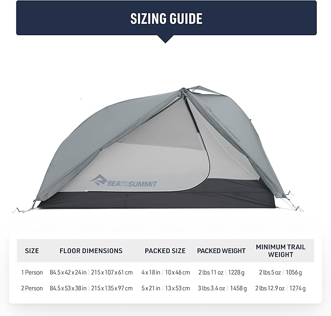 Sea to Summit Alto Plus Ultralight Tent for 3+ Season Backpacking