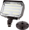 60W LED Flood Light with Knuckle Outdoor Flood Light Dusk to Dawn Photocell 5000K 7800lm AC100-277V Equivalent 600W ETL Waterproof Wall Mount LED Security Light for Yard Entrance Garden