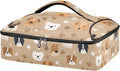 Casserole Carrier Loveliness Dogs PatternInsulated Casserole Carrier for Hot or Cold Food Thermal Lunch Tote for Potluck Parties Picnic Beach Fits 9 x 13 Inches Baking Dish