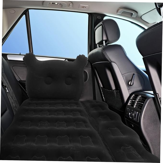 SUPVOX 1Set Comfortable Cartoon Theme Inflatable Air Mattress Bed for SUV Outdoor Sleeping Cushion Easy Inflate Deflate with Pump Practical Travel for Car Camping