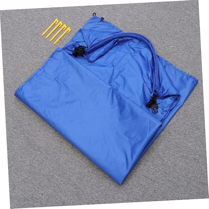 4pcs Oxford Portable Inflatable Camping Sleeping Pad for Beach Travel Reusable Nails