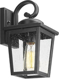 Outdoor Light Fixtures Wall Mount Waterproof Exterior Wall Lanterns with Seeded Glass Outside Wall Sconces Front Porch Lights for House Garage Doorway Patio