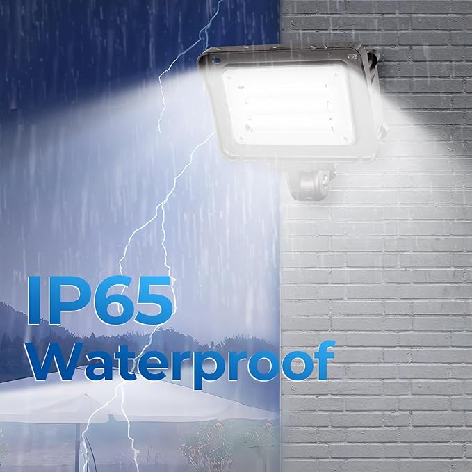 CINOTON 30W LED Flood Lights Outdoor 4200LM IP65 Waterproof Security Wall Pack Lighting Fixture with 180° Knuckle for Court Porch Patio Garage 5000K Daylight AC 100-277V 1 Pack