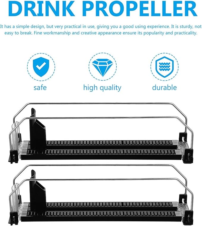 Storage Holders Automatic Rolling Beverage Can Rack Shelf