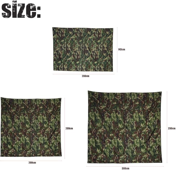 Camping Tent Tarp Multifunctional Footprint Ground Sheet Mat for Ourdoor Picnic Blanket(3 X 2.9M)