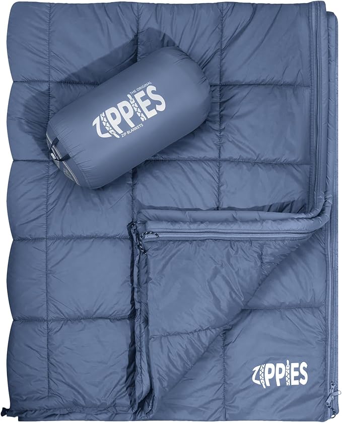3M Thinsulate Insulation Puffy Camping Blanket for Cold Weather Queen Size Warm Camping Quilt with Zipper Waterproof Outdoor Sleeping Bag for Hammock Cozy &amp Versatile Gift for Men and Women
