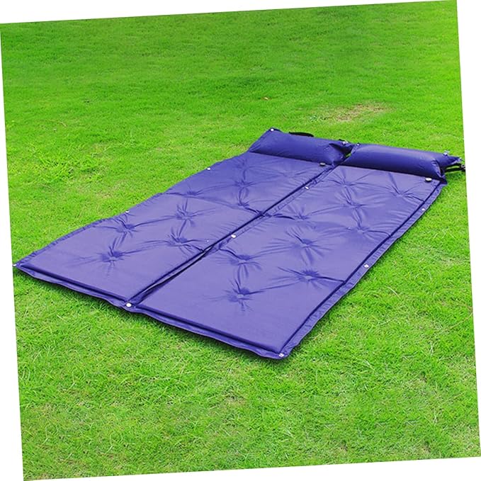 Inflatable Camping Mat with Integrated Pillow Portable and Convenient Sleeping Cushion for Hiking Backpacking and Outdoor Adventures Lightweight Design