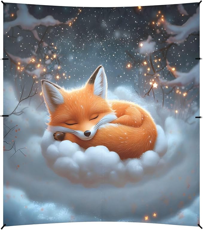 Camping Sun Shelters Fox Sleeping in Clouds Beach Canopy 126 * 110.2in