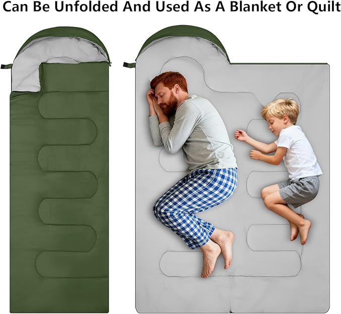 Sleeping Bags Lightweight Camping Sleeping Bag for Adults Kids Hiking Outdoor Travel Cold Weather &amp Warm