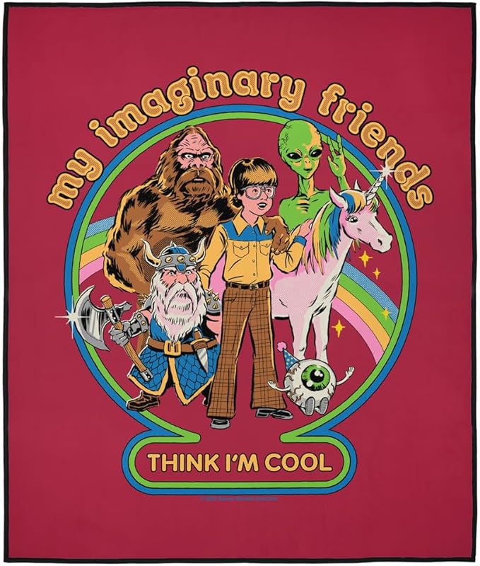 LOGOVISION Steven Rhodes My Imaginary Friends Outdoor Blanket for Picnic Beach Camping Park Tailgate 50x60
