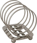 Creative Co-Op Stainless Steel Toast Rack with 4 Sections and Ball Feet Nickel Finish
