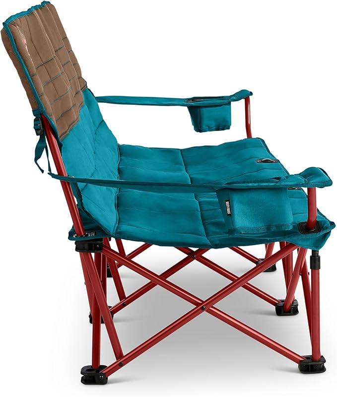 Kelty Lowdown Couch - 3 Person Capacity Camping Chair Extra Large and Sturdy Bench for Campsites Soccer Games and Backyard Parties