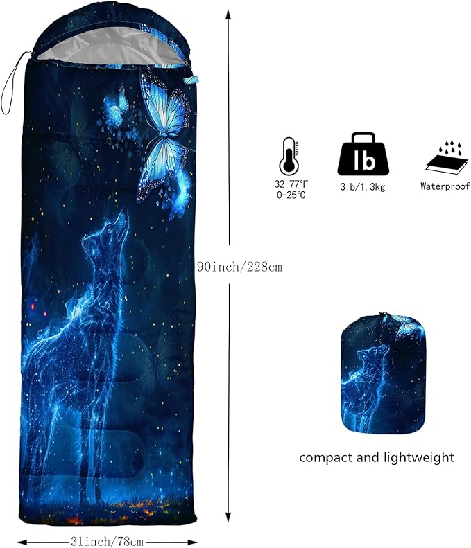 AILONEN Sunflower Sunset Sleeping Bag for Boys Girls Adults3 Season Warm &amp Cool Weather Botanical Design Lightweight Waterproof Camping Sleeping BagHikingOutdoor Backpack Traveling