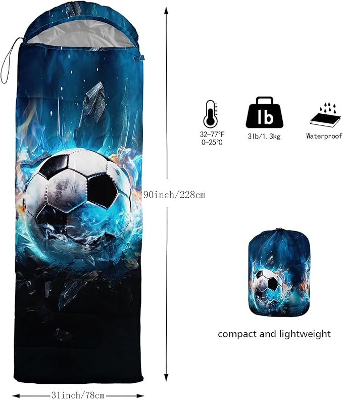 Sea Turtle Sleeping Bag for Kids Boys GirlsOcean Themed Camping GearWaterproof Compact Sleeping Bag for Camping Backpacking Outdoor Hiking.