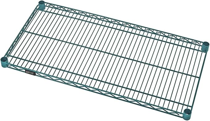 QUANTUM STORAGE SYSTEMS 2430P Wire Add-On Shelf Green Epoxy 30 W x 24 D