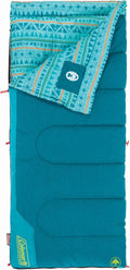 Coleman Kids 50°F Sleeping Bag Comfortable Youth Sleeping Bag for Sleepovers &amp Camping Fits Children up to 5ft Tall Glow in The Dark Design Stuff Sack Included Machine Washable