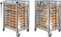 Speed Bun Pan Sheet Rack Cover with ZipperFit 10 Tier Commercial Bread Speed Rack Cover for Bakery Racks23x28x32 Clear PVC Waterproof &amp Dust proof Cover with Breathable Mesh Vent