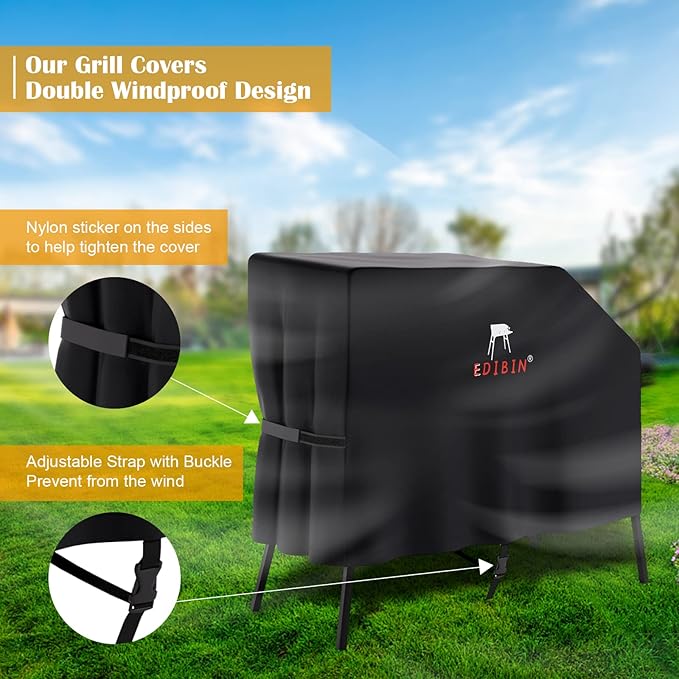22 inch Griddle Cover for Blackstone 22 inch 17 inch Griddle with Hood and Stand Grill Cover Exclusively Fits for Blackstone 22” Grill with Hood 600D Heavy Duty Weather Resistant