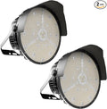 350W LED Stadium Lights Outdoor LED High Mast Light 52500LM AC100-277V IP65 Waterproof 5000K Daylight Commercial Arena Flood Lighting for Sports Fields and Court -2Pack