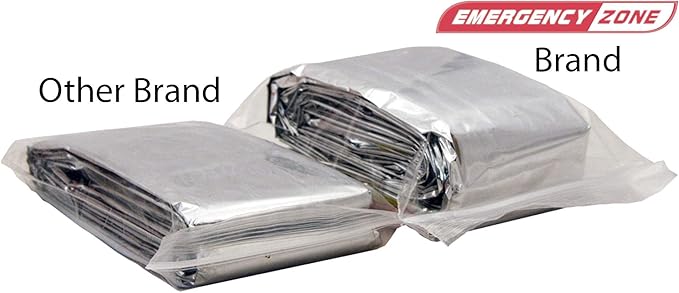 Emergency Zone Emergency Sleeping Bag Survival Bag 1 5 12 and 144 Packs Available