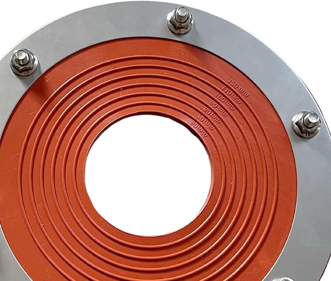 Silicone Tent Stove Jack Round Base Roof Pipe Flashing for Sheds Garages Log Cabins Tent
