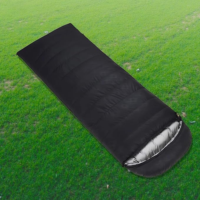 82.7 X 31.5 in Lightweight Down Sleeping Bag - Ideal for Cold-Weather Camping and Travel Naps