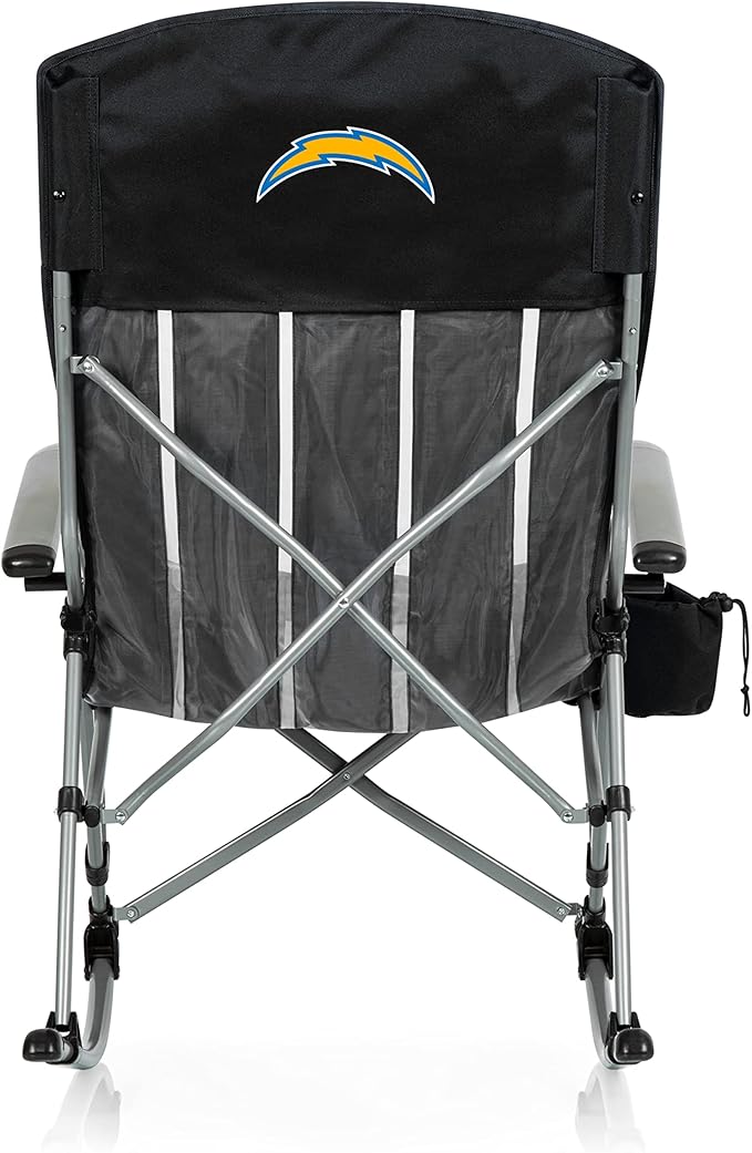 Picnic TIME NFL Unisex-Adult NFL Outdoor Rocking Camp Chair XL Heavy Duty Camping Chair for Adults