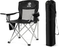 Elevon Folding Camping Chairs Portable Outdoor Beach Chair for Adults with Carry Bag &amp Cup Holder Foldable Lawn Chair with Mesh Backrest for Camp Fishing Hiking Travel Picnic Sports