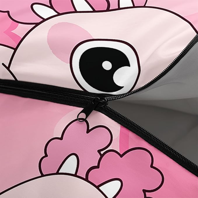 AILONEN Kawaii Panda Sleeping BagsLightweight &amp Waterproof3 Season Warm &amp Cool WeatherDreamy Purple Flower Animal Themed Sleeping Bags for BoysGirlsKidsAdults TravellingOutdoors