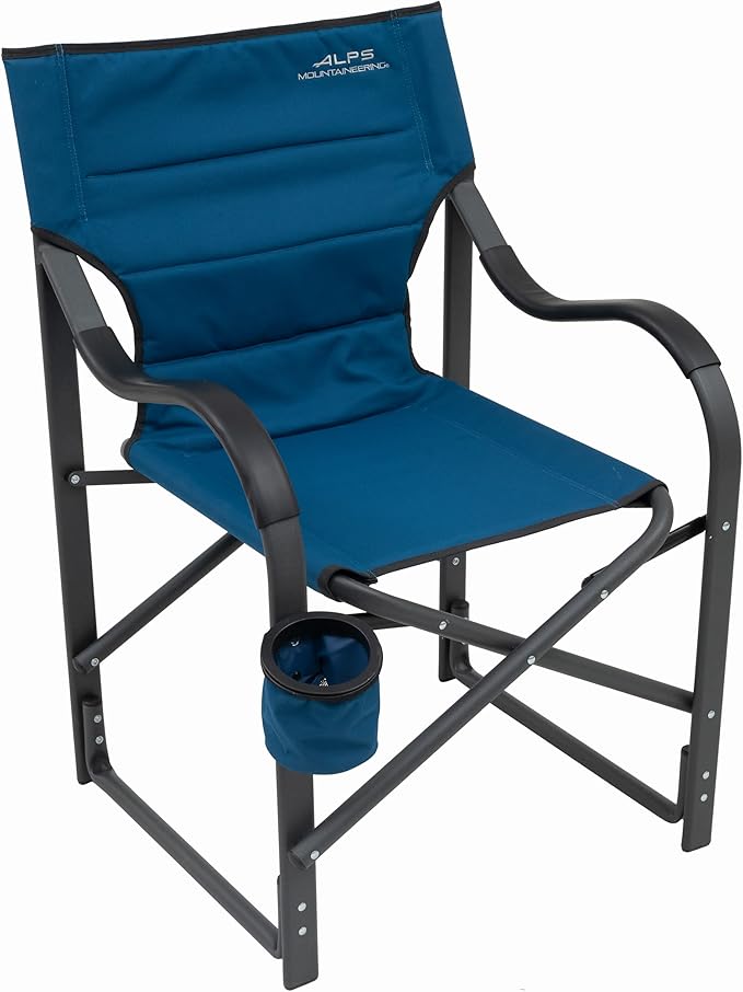 ALPS Mountaineering Camp Chairs for Adults - Comfortable Padded Polyester Fabric Over Sturdy Wide Aluminum/Steel Frame with Tall Back Folds Flat