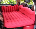 Car Inflatable Mattress Car Camping Travel Mattress Car Trunk Inflatable Mattress Suitable for Self-Driving Travel Camping Bed (Red)