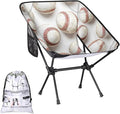 Honeybaby Folding Camping Chair Funny Baseball Sport Camping Chairs Lightweight Portable Chair Outdoor Foldable Chairs for Camping Travel Picnic Beach Hiking